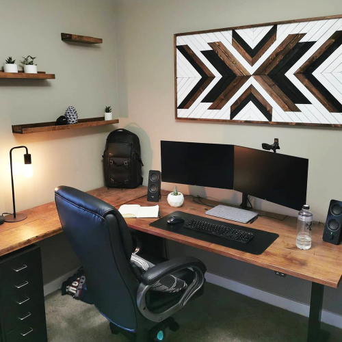 AnthroDesk Dual Monitor Stand Mount, Oversized for 2 LED/LCD/PDP Computer Monitor Screens Up to 32"