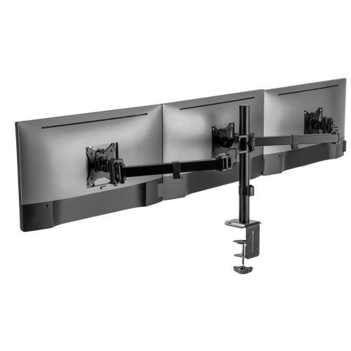 AnthroDesk Triple Monitor Stand Mount for 3 LED/LCD/PDP Computer Monitors Up to 27"
