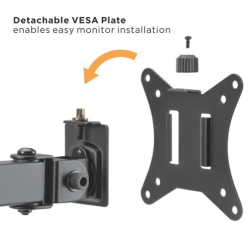 AnthroDesk Triple Monitor Stand Mount for 3 LED/LCD/PDP Computer Monitors Up to 27"