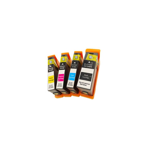 BILLIG INK  New Superior Quality Dell 31 (Bk, C, M, Y) Compatible Ink Cartridge Set