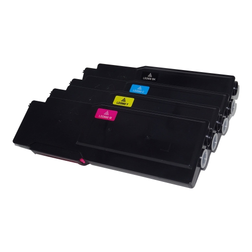 BILLIG INK  New Superior Quality Dell 2660 (Bk, C, M, Y) Compatible Toner Cartridge Set