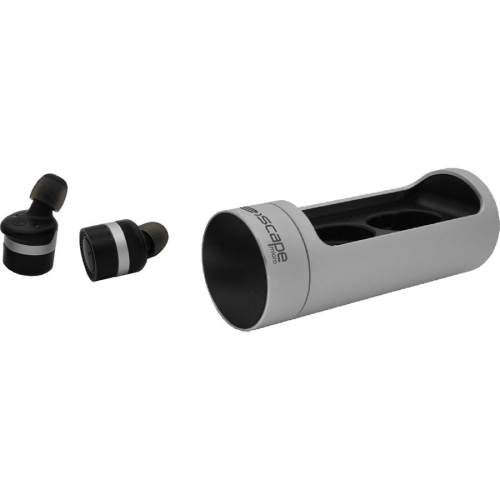 Escape Platinum BTM886 Mini Wireless Bluetooth Earphones With Charger Case Black and Silver