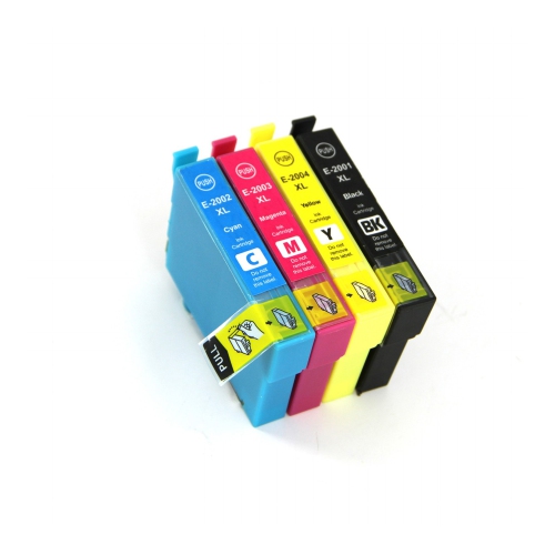 BILLIG INK  New Superior Quality Epson T200 (Bk, C, M, Y) Compatible High Yield Ink Cartridge Set