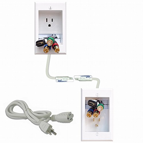 PowerBridge Solutions One-Ck Cable Management System with PowerConnect for Wall-Mounted TVs