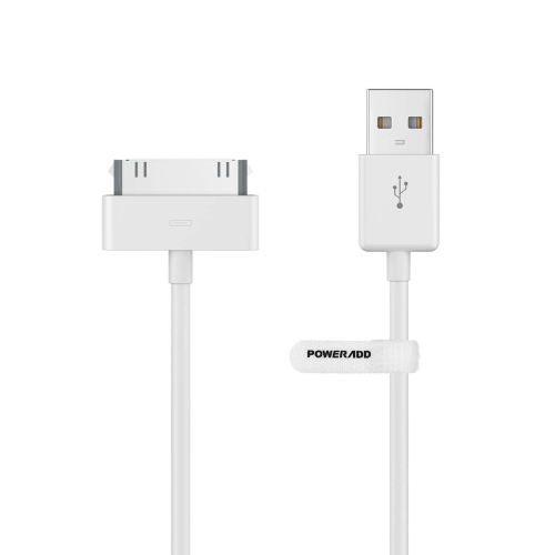 Poweradd Apple Certified iPhone 4 4s 3G 3GS iPad 1 2 3 iPod touch nano  Chargeur USB à 30 broches Câble de chargement Câble de chargement Câble  ADA