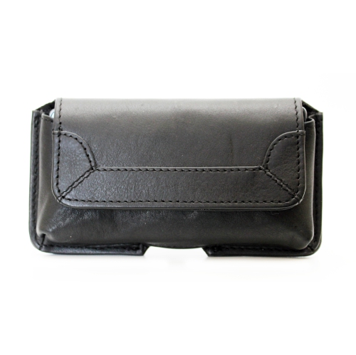Ashlin Universal Phone Leather Pouch - Black