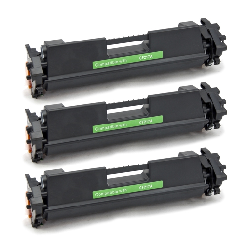 Gotoners™ Generic Packaged 3PK HP New Compatible CF217A(17A) Standard Yield Black Toner Cartridge For M102W/M130FN/M130FW/M130NW
