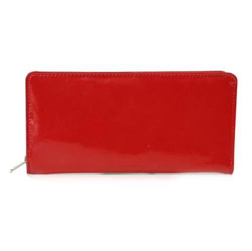 Ashlin BRIELLE Leatherette Women's Wallet - Patent Fire Engine Red