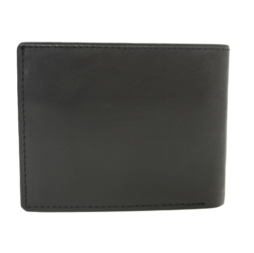 Ashlin GAZZOLA Lambskin Napa Leather Men's Wallet - Midnight