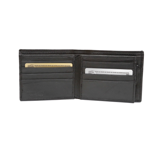 Ashlin PARRY Lambskin Napa Leather Men's Wallet - Midnight