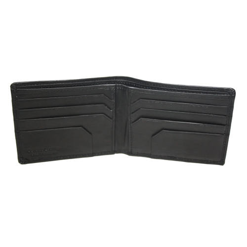 Ashlin Leather Men's Slimfold Wallet - Black