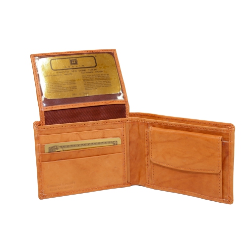 Ashlin Leather Men's Wallet - Brown