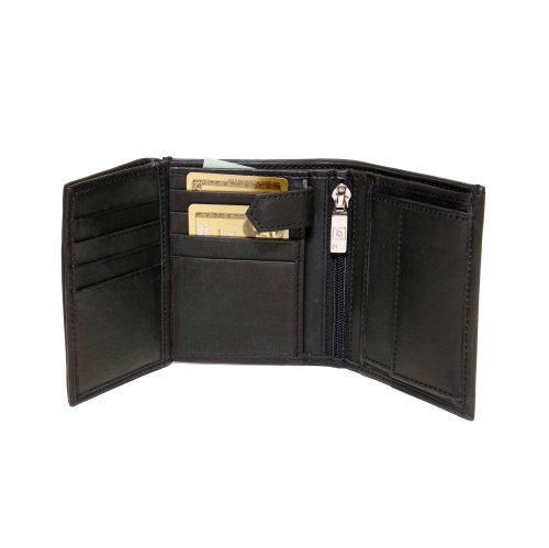 Ashlin Leather Men's Wallet - Black