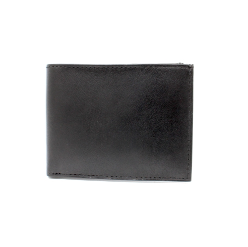 Ashlin Leather Men's Pocket Wallet - Black