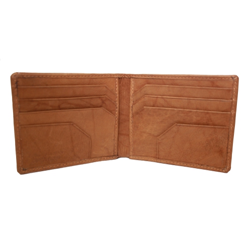 Ashlin Leather Men's Slimfold Wallet - Brown