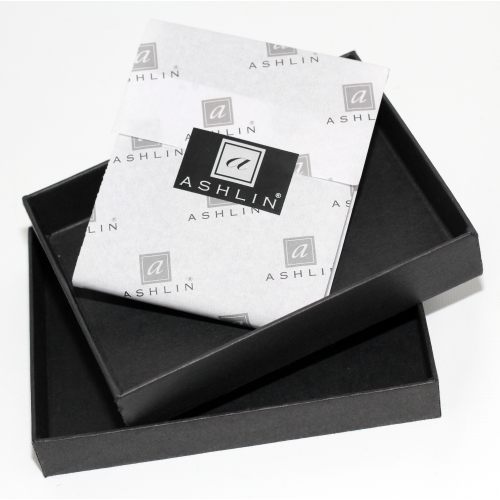 Ashlin Chatham Slim Bi-Fold Leather ID Holder - Fire Engine Red