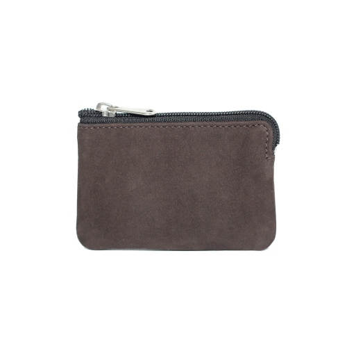 ASHLIN  Adelle Cowhide Nubuck Leather Card Holder Case - Nutmeg In Brown