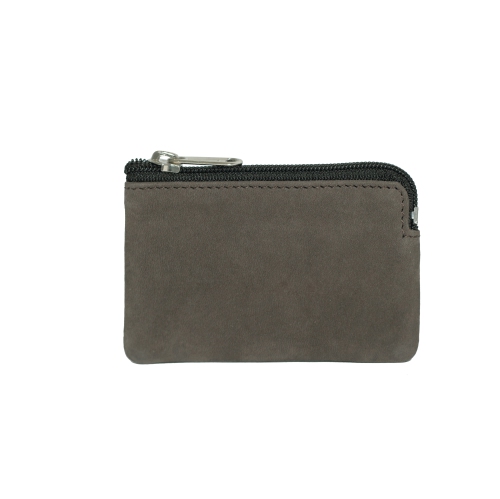ASHLIN  Adelle Cowhide Nubuck Leather Card Holder Case - Wing In Silver