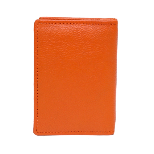 Porte-cartes de crédit en cuir Abriella d’Ashlin - Orange