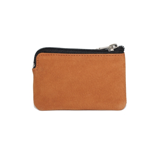 Ashlin Adelle Cowhide Nubuck Leather Card Holder Case - Honey Tan