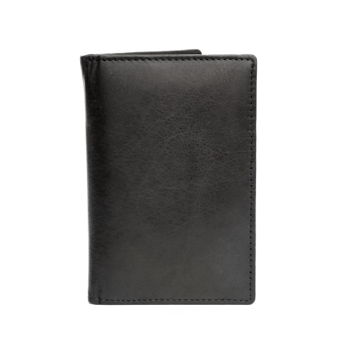 Ashlin Leather Passport Cover - Black - Black