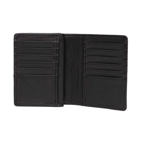 Porte-cartes de crédit en cuir Abriella d’Ashlin - Noir