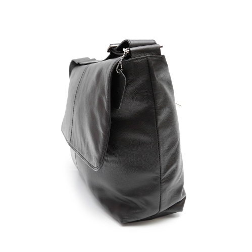 Sac messager en cuir pour portable de 15 po d’Ashlin - Noir