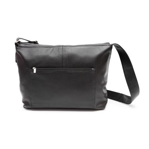 Sac messager en cuir pour portable de 15 po d’Ashlin - Noir