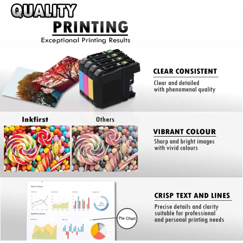 20 Inkfirst® Compatible LC203XL LC203 LC201 Ink Cartridges High Yield Replacement for Brother MFC-J680DW MFC-J880 MFC-J885