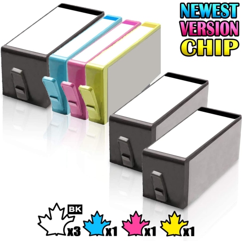 6 Inkfirst Compatible Ink Cartridges Replacement for HP 920XL CD975AN CD972AN CD973AN CD974AN Officejet 6500 1SET+2BK