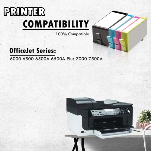 6 Inkfirst Compatible Ink Cartridges Replacement for HP 920XL CD975AN CD972AN CD973AN CD974AN Officejet 6500 1SET+2BK