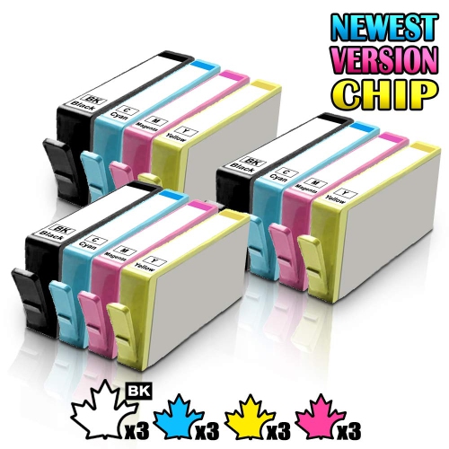 3 Set of 4 Inkfirst® Compatible Ink Cartridges Replacement for HP 564 XL 564XL High Yield Photosmart 5510 5515 5520 6510 B8550