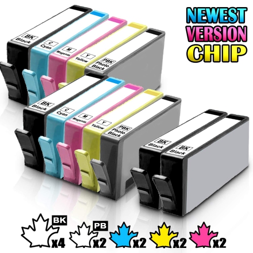 12 Inkfirst Compatible Ink Cartridges for HP 564 XL 564XL High Yield Photosmart 7510 7515 7520 7525 C6340 4BK 2PBK 2C 2M 2Y
