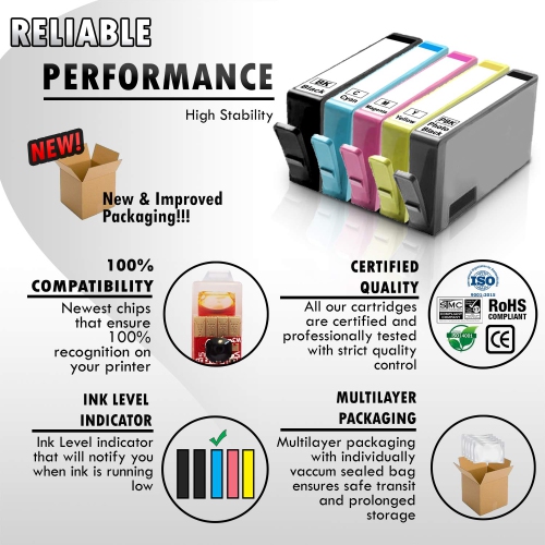 12 Inkfirst Compatible Ink Cartridges for HP 564 XL 564XL High Yield Photosmart 7510 7515 7520 7525 C6340 4BK 2PBK 2C 2M 2Y