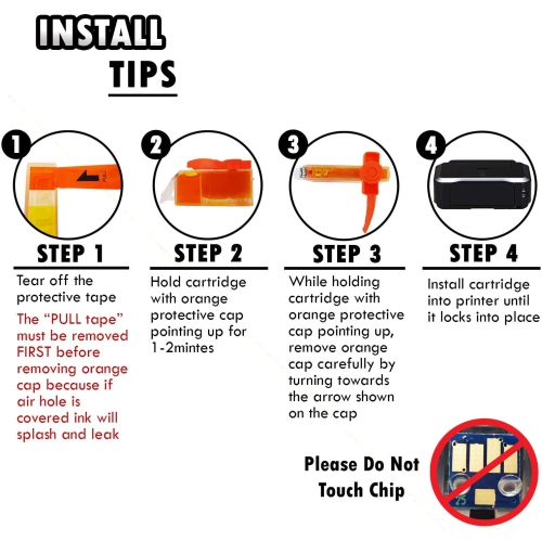 1 Set of 5 Inkfirst Compatible PGI-220 CLI-221 Ink Cartridges Replacement for Canon PGI-220 CLI-221 PGI220 CLI221 PIXMA MP560