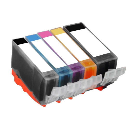 1 Set of 5 Inkfirst Compatible PGI-220 CLI-221 Ink Cartridges Replacement for Canon PGI-220 CLI-221 PGI220 CLI221 PIXMA MP560