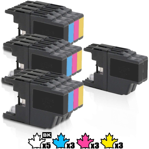 14 Inkfirst® Compatible Ink Cartridges LC71 LC75 LC71BK LC71C LC71M LC71Y Replacement for Brother LC71 LC75