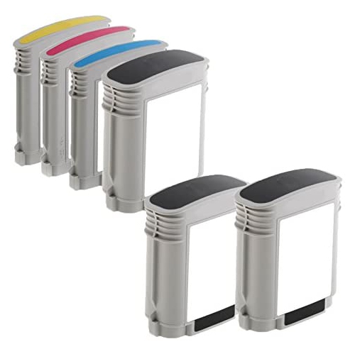 INKFIRST  6 Compatible Ink Cartridges Replacement for HP 940Xl C4906An C4907An C4908An C4909An Officejet Pro 8500 8000 1Set+2Bk