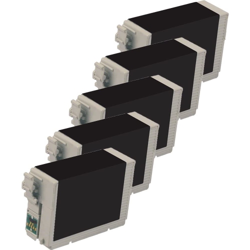 5 Inkfirst® Compatible 127 Black Ink Cartridge Replacement for Epson 127 T1271 Black High Capacity WorkForce WF7510 WF7520