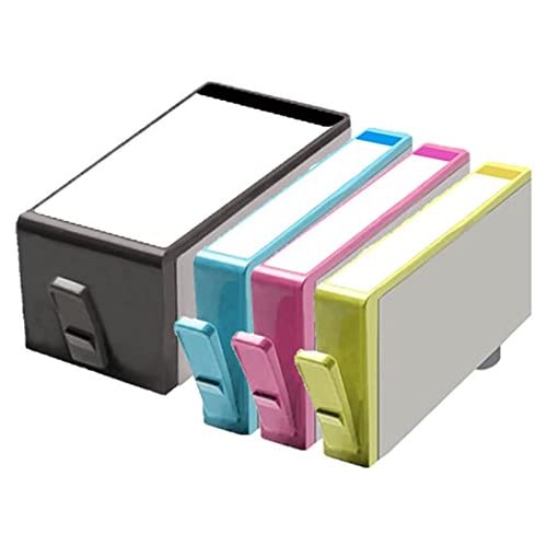 1 Set of 4 Inkfirst Compatible Ink Cartridges Replacement for HP 920XL CD975AN CD972AN CD973AN CD974AN Officejet 6000 6500