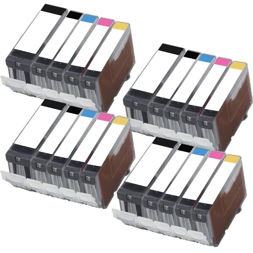 INKFIRST  4 Set Of 5 Compatible Ink Cartridges Replacement for Canon Pgi-5 Cli-8 Pgi5 Cli8 Pixma Mp500 Mp530 Mp600 Mp610 Mp800