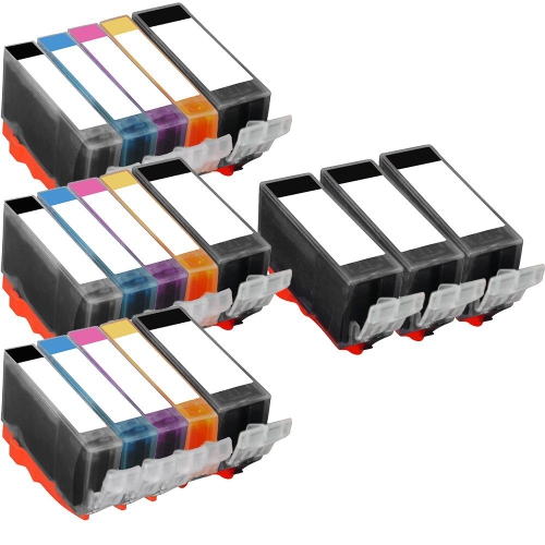 18 Inkfirst Compatible PGI-220 CLI-221 Ink Cartridges Replacement for Canon PGI220 CLI221 PIXMA iP3600 iP4600 iP4700 3SET+3PGI