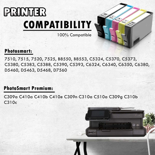 3 Set of 5 Inkfirst® Compatible Ink Cartridges Replacement for HP 564 XL 564XL High Yield PhotoSmart 7520 B8550 B8553 C5324