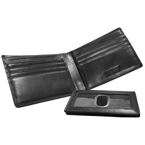 Mancini Boulder RFID Leather Bi-fold Wallet & Passcase - Black