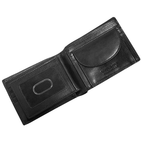 Portefeuille RFID avec poche pour monnaie Boulder de Mancini - Noir
