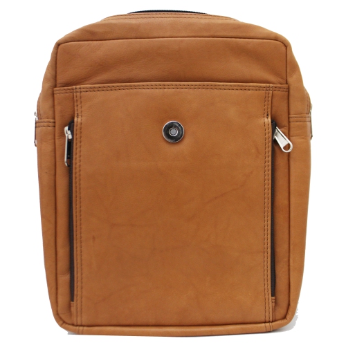 Ashlin Mariah Leather Purse Knapsack - Brown