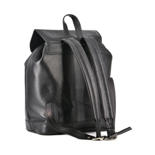 Ashlin Jessy Leather Knapsack - Black