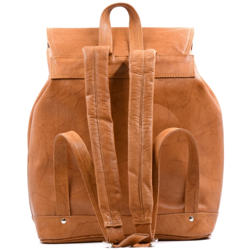 Ashlin Jessy Leather Knapsack - Brown