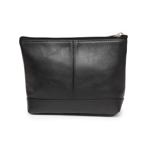 ASHLIN  Leather Cosmetic Bag - In Black