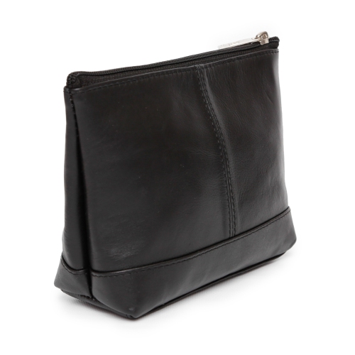 Ashlin Leather Cosmetic Bag - Black